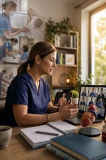 Virtual Nursing Class in a Home Setting During Pandemic