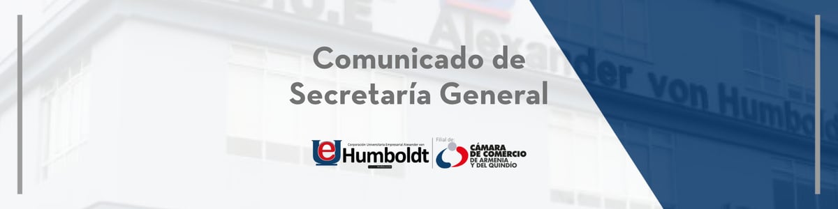 Comunicado de secretaría general 