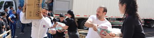 Entrega de donaciones