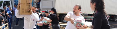 Entrega de donaciones